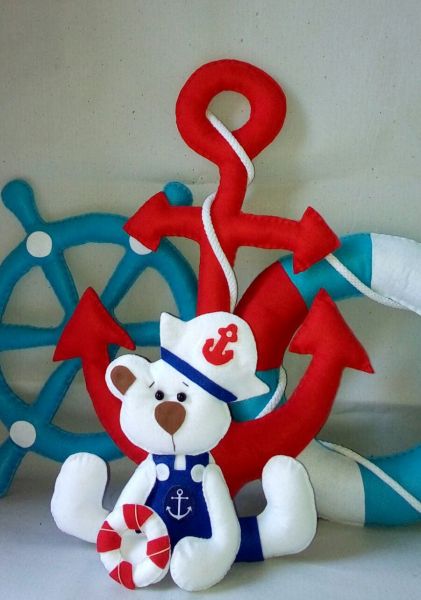 KIT DECORAÇÃO URSO MARINHEIRO